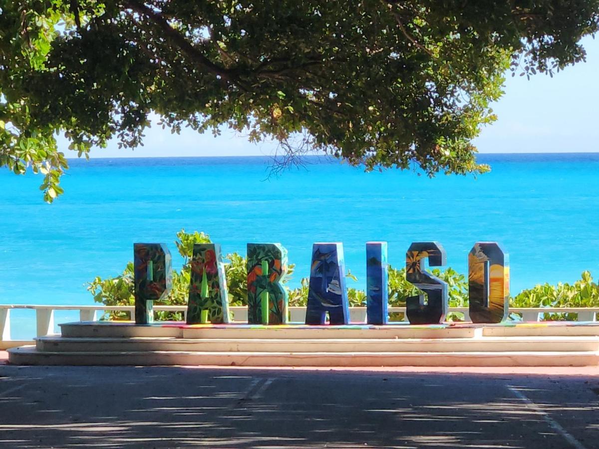 Beachfront Apartment, Quiet 4 Beds, 1 Bath, Ac, Wi-Fi, Hot Water, In Paraiso Near Los Patos Kültér fotó