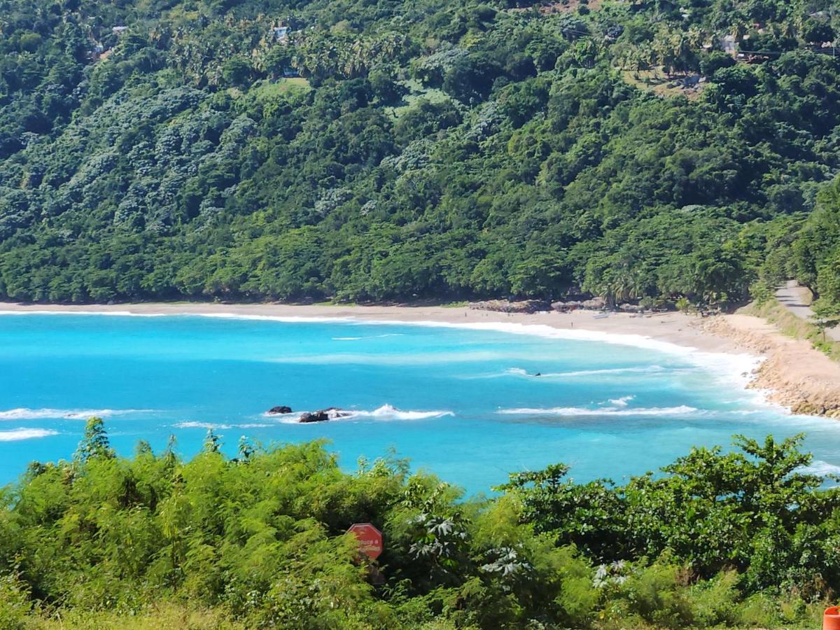 Beachfront Apartment, Quiet 4 Beds, 1 Bath, Ac, Wi-Fi, Hot Water, In Paraiso Near Los Patos Kültér fotó